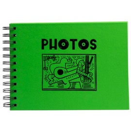 EXACOMPTA - Ref 15184E - Spiral Album Musicart Green - 50 Photos - 50 Black Pages - Format 23 x 16 cm - Cover Green with Black Marking