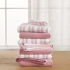 KitchenAid Chambray Stripe Kitchen Towels 8-Pack, Absorbent 100% Woven Cotton,