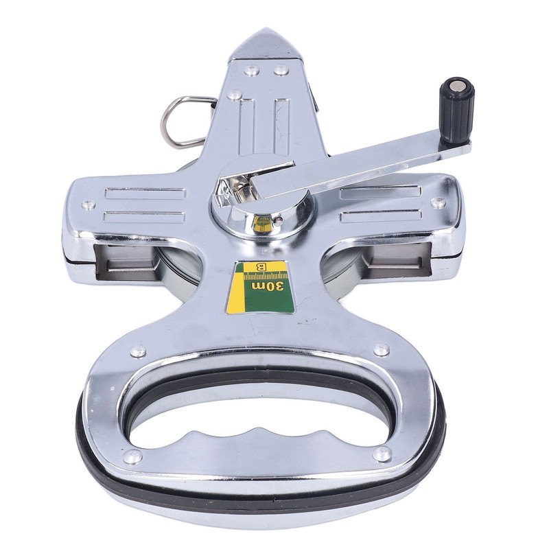 30m Portable Stainless Steel Frame Ruler Thick Durable Hand Operated
