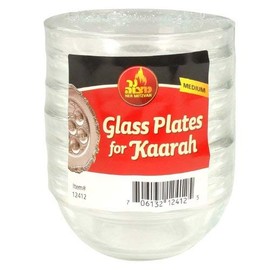 Set of 6 Glass Plates for the Kaarah/Seder Plate