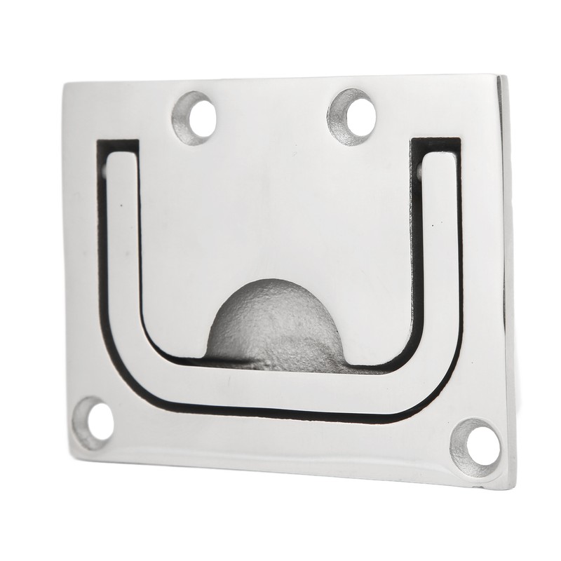76mm Flush Pull Handle Square 316 Stainless Steel Polishing Lifting