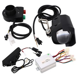 48V 500W Electric Bike Controller Pedal Throttle Kit Bike Headlight Switch Conversion Kit
