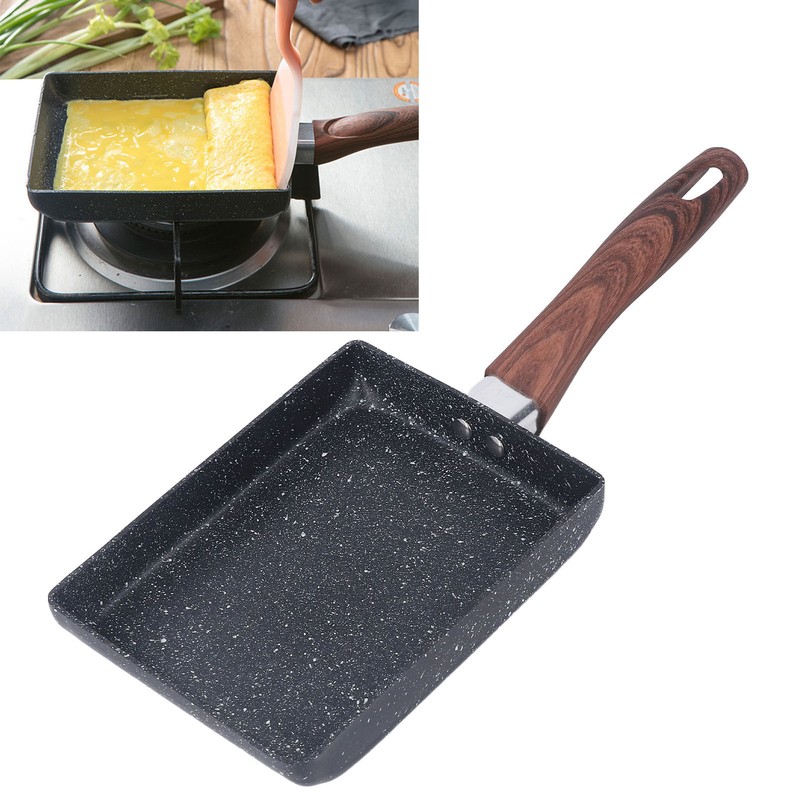 Breakfast Flat Pan Rectangle Non Stick Japanese Omelette Frying Pan