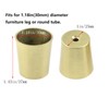 Antrader 4 Piece Gold Leg Cover Caps for 1.2" Round