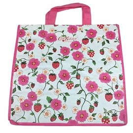 Cath Kidston Strawberry Pink Rose Large Reusable Shopper Shopping Bag Tote