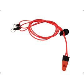 Rick Young Outdoors Orange Safety Ultra Light Bino Harness with Emergency Whistle - Binocular Harness System for Bow, Deer, and Elk Hunting