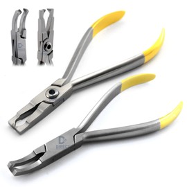 Set of 2 Dental TC Bracket Remover Pliers Orthodontic Braces Removing Straight and Curved