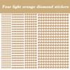 1799 Pcs 4 Sheets Rhinestone Stickers 3/4/5/6 mm Self Adhesive