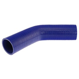 Pegasus E45.51-BLUE-6, Blue Silicone Hose, 2" I.D. 45 degree Elbow, 6" Legs (no logo)