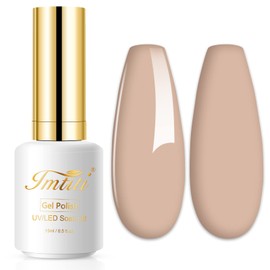 Imtiti Nude Gel Nail Polish, 1 Pcs 0.5 Fl Oz Nude Brown Gel Polish Soak Off LED U V Nail Gel Polish Neutral Skin Tones Gel Nail Polish DIY Nail Art Starter Manicure Salon Gel Nail Kit for Women Girls