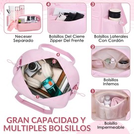 Bolsa Deportiva Mujer Impermeable, 2 PCS Maleta Deportiva Mujer 24L