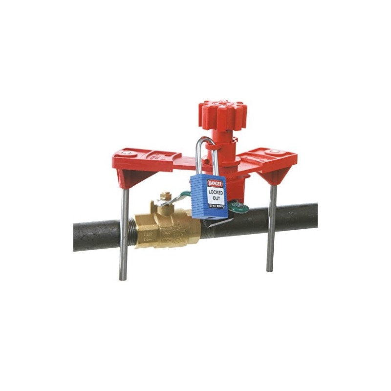 Brady Universal Valve Lockout with Blocking Arm, Small, for Handles