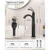 HOIGY Tall Bathroom Faucet Single Hole, Brass Vessel Sink Faucet