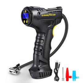 Goodyear Heavy Duty Pro Tyre Inflator - Efficient Power Supply of 12V | Effective Compression| Max Pressure: 100PSI | Max duty cycle| Flexible Reach, Durable Construction| Ideal for Cars, Trucks, SUVs