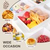 DeziWood 8 x 6 Inch Paper Charcuterie Boxes with Clear