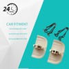 MUZHINAN 2 pcs Beige Tan Sun Visor Clips for Ford