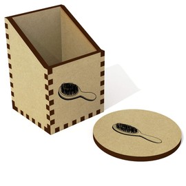 Azeeda 'Hairbrush' Desk Tidy/Pencil Holder (DT00002525)