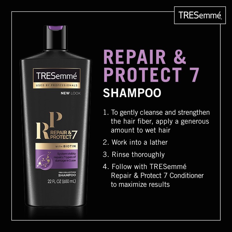TRESemme Shampoo and Conditioner Set, Repair & Protect 7 with
