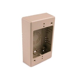 Hellermann Tyton TSRPI-JB1 Single Gang Junction Box, 1-1/4" Deep, PVC, Ivory