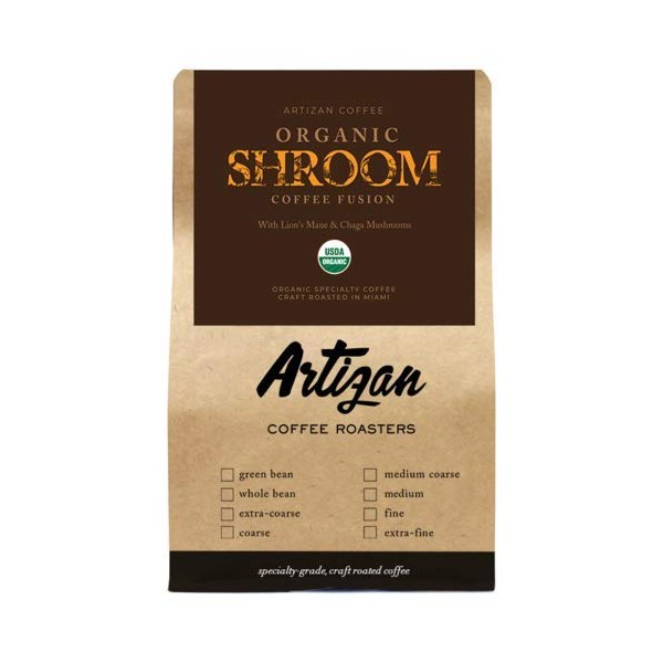 USDA Certified Organic Mushroom Coffee Fusion - Lion's Mane & Chaga (12 oz)