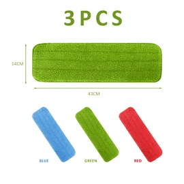 3 Pack Mop Replacement Cloths, Reusable Pads Ultra Fine Fiber Washable Cleaning Cloths, Replace Cleaning Pad, Available for Living Room, Bedroom, Kitchen