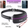 Q-RUN Running Hydration Belt (Waist, Purple - Slim, One Size)