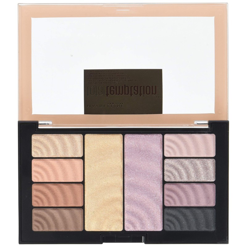 Maybelline New York Eyeshadow Palette and Highlighter - Temptation -