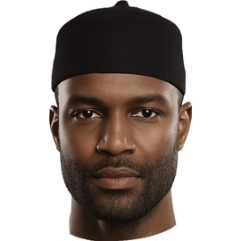 Dupsie's Black Wool Fez Hat for Men – Soft Felt Igbo Cap | Traditional African Hat for Cultural, Religious & Fashion Wear