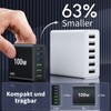 FINIBO FINIBO USB C Ladeger?t Mehrfach: 100W 6-Port Schnellladeger?t mit