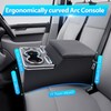 Center Console Armrest Organizer with Upgraded 7-Color Mood Lighting Center