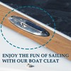 SHENGHUISS Boat Pull Up Deck Cleat 316 Stainless Steel Retractable