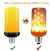 Bitrue LED Flame Light Bulbs, 4 Modes Green Flame Effect