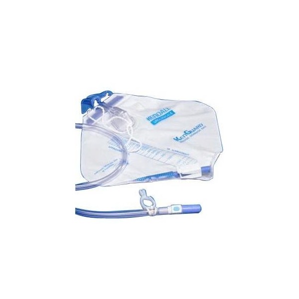 Kendall KenGuard Urinary Drainage Bag with Anti-Reflux Chamber, 2000mL (Pack of 10)