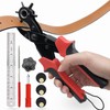 Leather Hole Punch, Belt Hole Puncher for Leather, Revolving Punch
