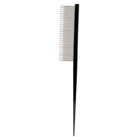 Pet Comb Ergonomic Dog Grooming Comb Removes Tangles and Knots with 2 Different DensitiesBlack