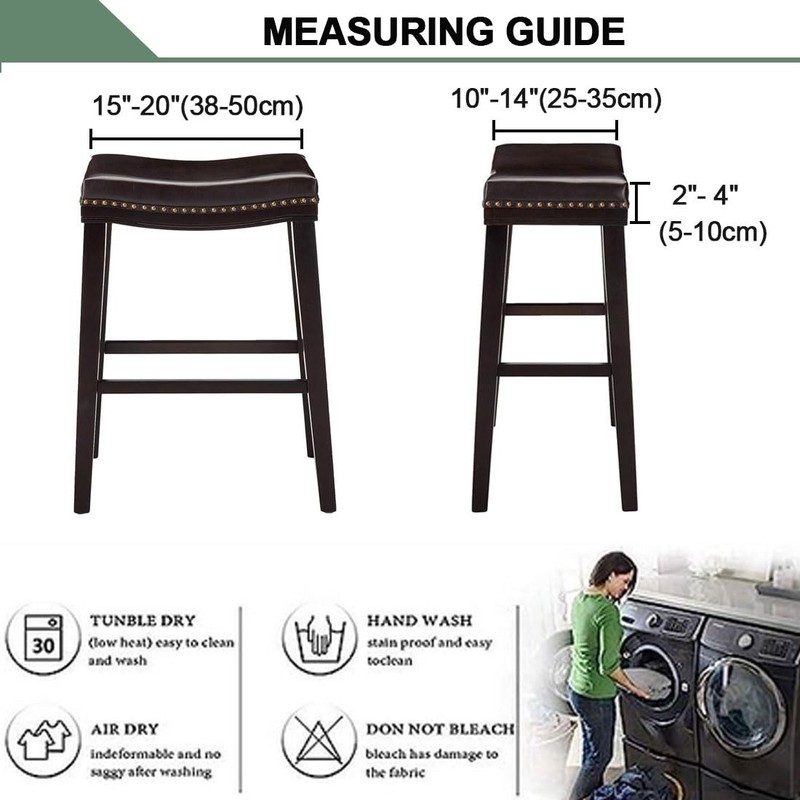 Bifaunvogel Bar Stool Cover Rectangle Set of 2 Waterproof PU
