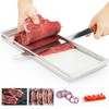 Beef Jerky Slicer Kit,Stainless Steel,Adjustable Thickness,Uniform Slices,Include Cutting Board &