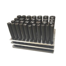 33pc Center Transfer Punches Set Machinists Tool Punch Stand Heat Treated Steel Black Industrial Oxide Finish