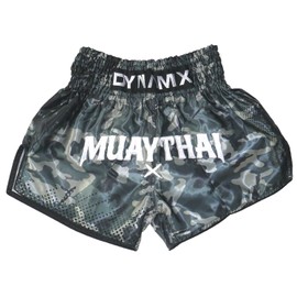 Dynamix Athletics Muay Thai Shorts Predatex Camo - Martial Arts Shorts for Thai Boxing and Muay Thai for Men with Camouflage Pattern, green camo, M