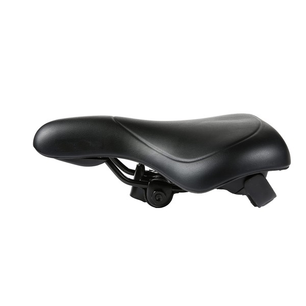 ZHIQIU Comfortable Bike Saddles Extra Wide and Thick Bicycle Seat Integrated Molding Anti-Rain (Brown Hollow)