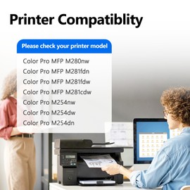 202X Toner Cartridge 4 Pack High Yield Replacement for HP 202X Toner Cartridges CF500X Works for Color Pro MFP M281fdw Toner M281cdw M281cdw M281fdn M254dw M254dn Printer (BK/C/Y/M)