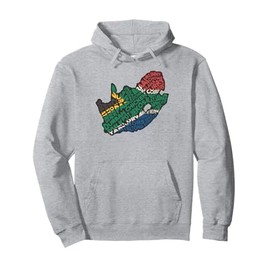 Patriotic South Africa Food Map Africans Pullover Hoodie