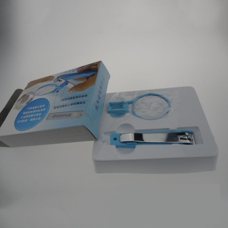 Kisangel Nail Clipper with Magnifying Glass Safe Trimmer for Seniors