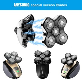 Universal Magnetic 5 Blades for MANSCAPED Dome Shaver and Many Brands, Head Shaver Replacement Heads for Universal Replacement Heads