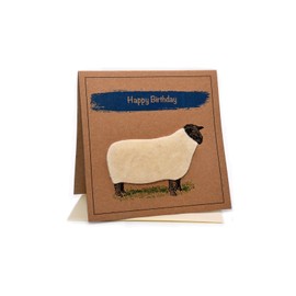 Sheep (Happy Birthday) Greeting Card Birthday (Blank Inside)