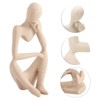 Thinker Statue Synthetic Resin Fine Polishing Unique Hollow Design Abstract