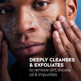 Nivea Men Deep Clean Face Wash and Scrub with Natural Charcoal, Exfoliating Face Wash for Men Removes Excess Oil, Dirt and Impurities, Beard Friendly Skin Care, 2.5 Fl Oz Tube, Pack of 3