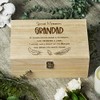ukgiftstoreonline Grandad Remembrance Large Wooden Memory Keepsake Box Gift