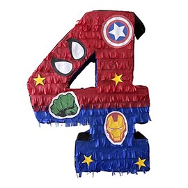 IPINATA Superheroes Number Four Pinata