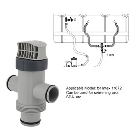 Dual Split Hose Plunger Valve pool accessories above ground Pool Hose Splitter for Intex 11872 Plastic Pool Part Accessory Attachment for Above Ground Pool and Parts & Connectors